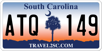 SC license plate ATQ149