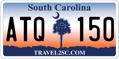 SC license plate ATQ150
