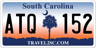 SC license plate ATQ152