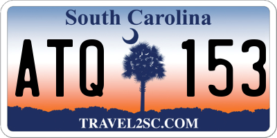 SC license plate ATQ153