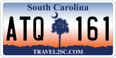 SC license plate ATQ161