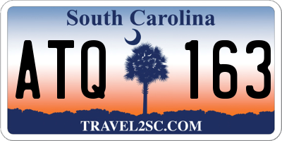 SC license plate ATQ163