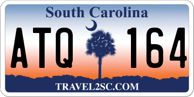 SC license plate ATQ164