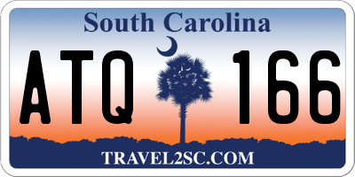 SC license plate ATQ166