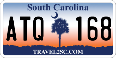 SC license plate ATQ168