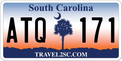 SC license plate ATQ171