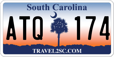 SC license plate ATQ174