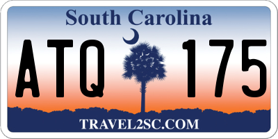 SC license plate ATQ175