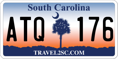 SC license plate ATQ176