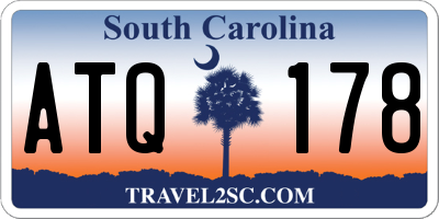 SC license plate ATQ178