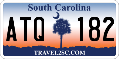 SC license plate ATQ182