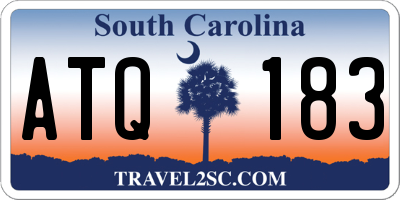 SC license plate ATQ183