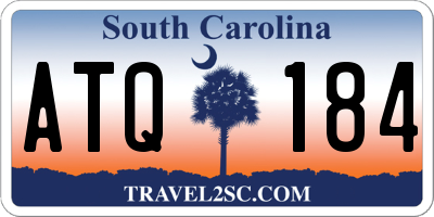 SC license plate ATQ184
