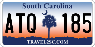 SC license plate ATQ185