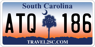 SC license plate ATQ186