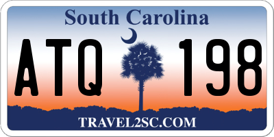 SC license plate ATQ198
