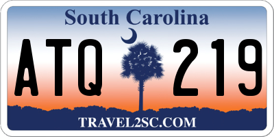 SC license plate ATQ219