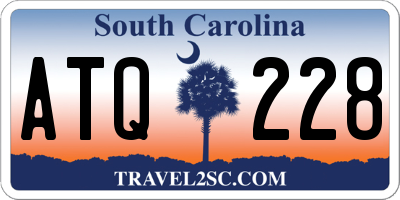 SC license plate ATQ228