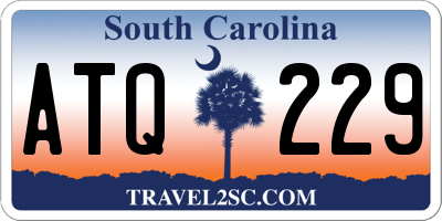 SC license plate ATQ229