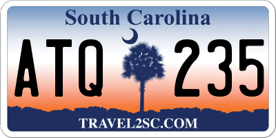 SC license plate ATQ235