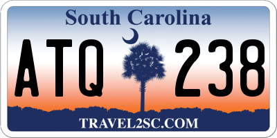 SC license plate ATQ238