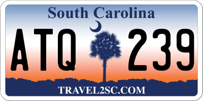 SC license plate ATQ239