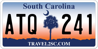 SC license plate ATQ241