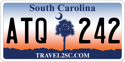SC license plate ATQ242