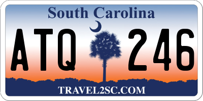 SC license plate ATQ246