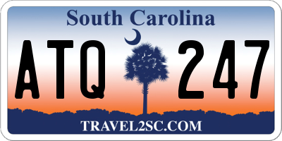 SC license plate ATQ247