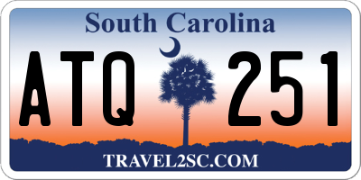 SC license plate ATQ251