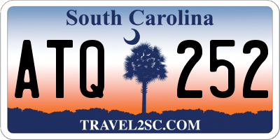 SC license plate ATQ252