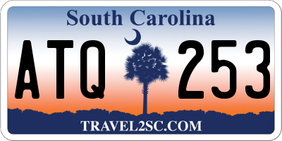 SC license plate ATQ253