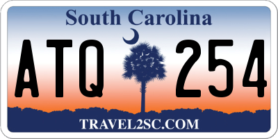 SC license plate ATQ254