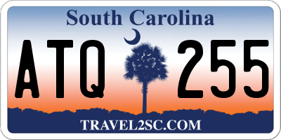 SC license plate ATQ255