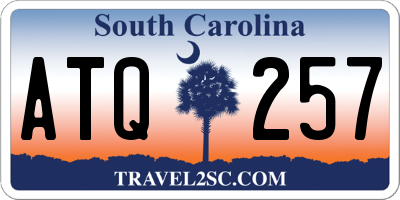 SC license plate ATQ257