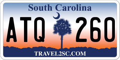 SC license plate ATQ260