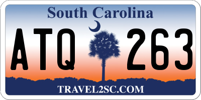 SC license plate ATQ263