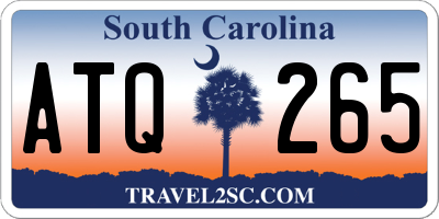 SC license plate ATQ265
