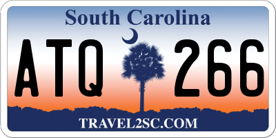 SC license plate ATQ266