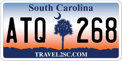 SC license plate ATQ268