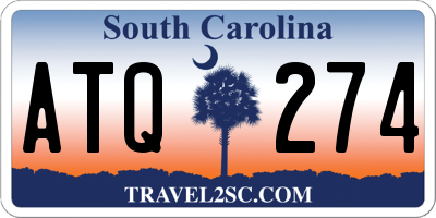 SC license plate ATQ274