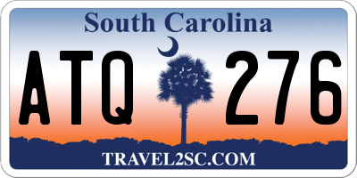 SC license plate ATQ276