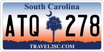 SC license plate ATQ278
