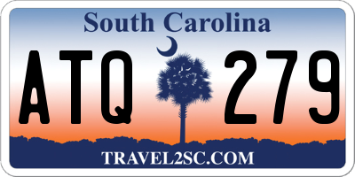 SC license plate ATQ279