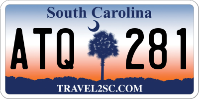 SC license plate ATQ281