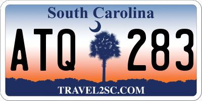 SC license plate ATQ283
