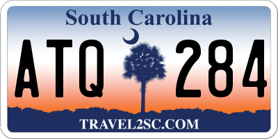 SC license plate ATQ284