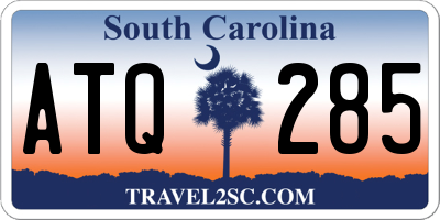 SC license plate ATQ285