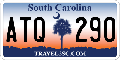 SC license plate ATQ290